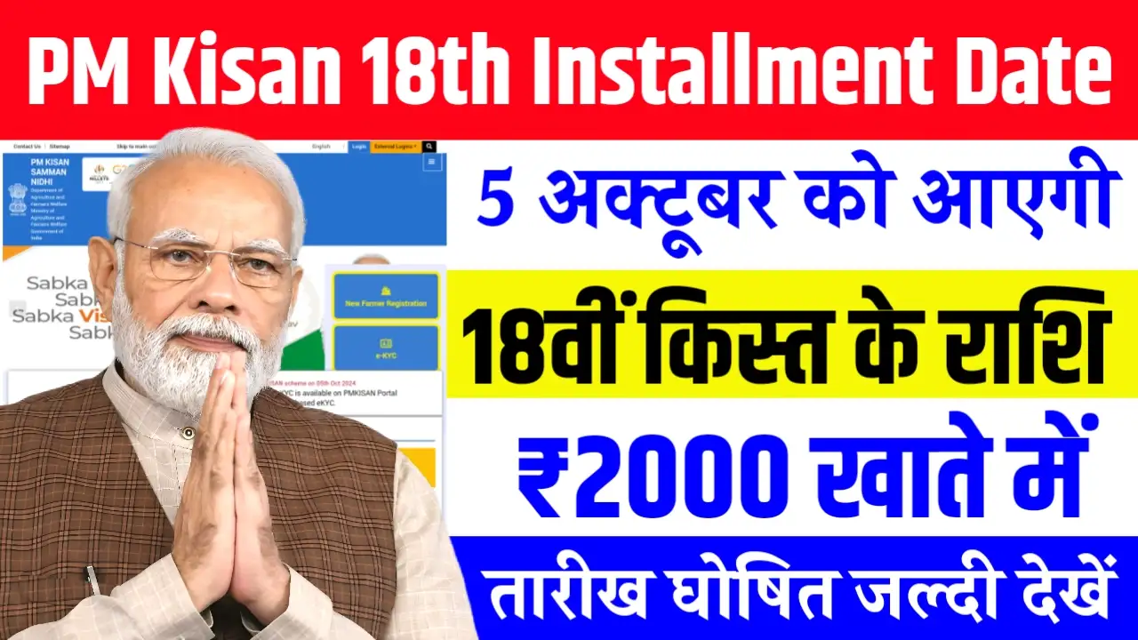 PM Kisan 18th Installment Date