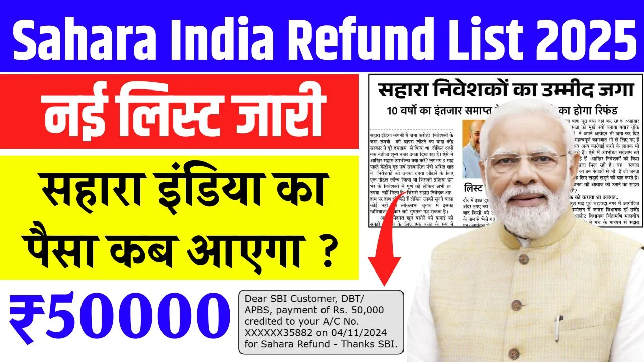 Sahara India Refund List