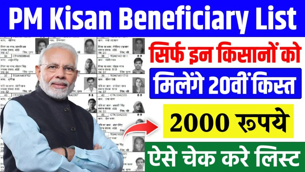 PM Kisan Yojana 20th Installment List