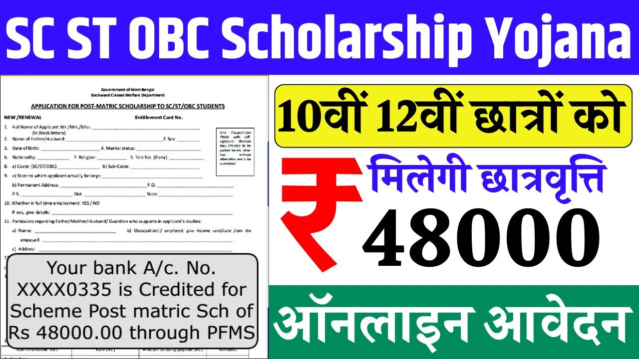 SC ST OBC Scholarship Yojana