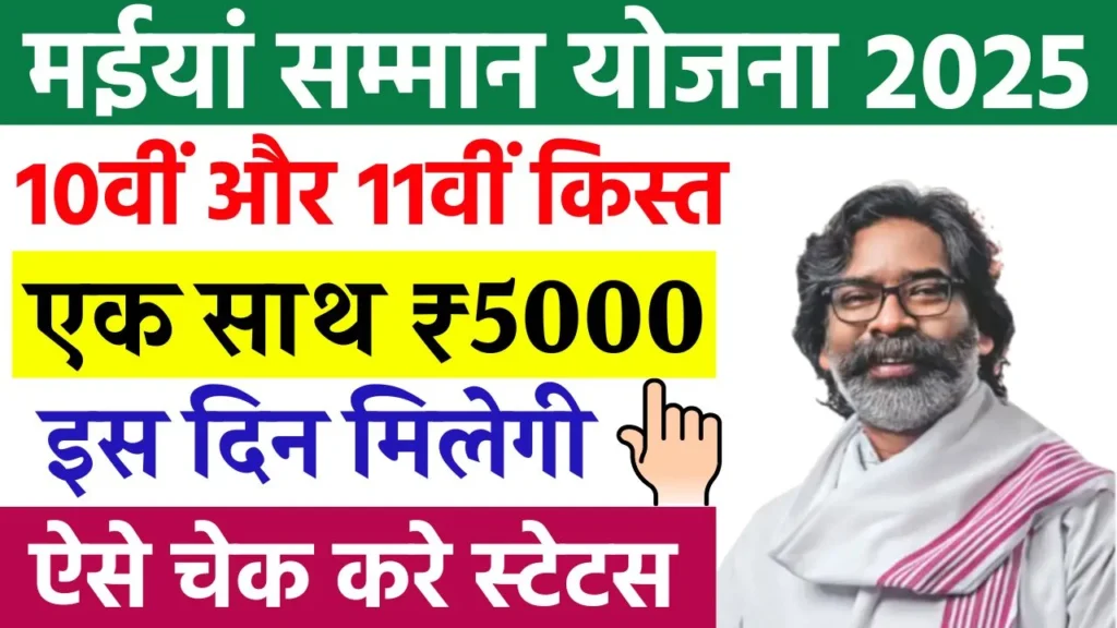 Maiya Samman Yojana 10th 11th Installment