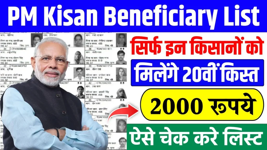 PM Kisan 20th Kist Beneficiary List