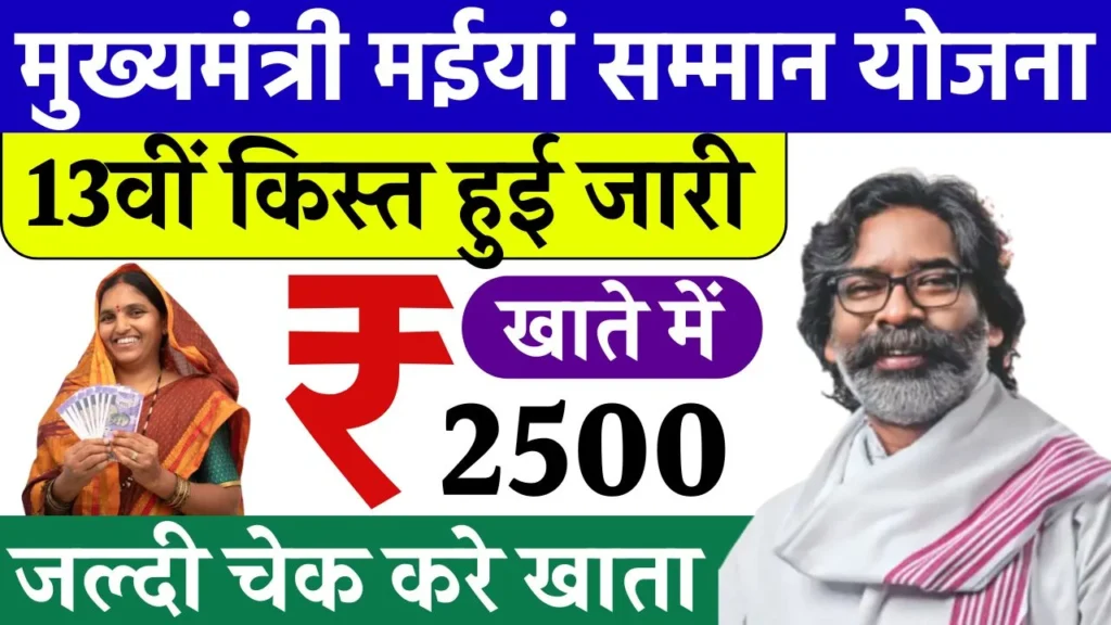 Maiya Samman Yojana 13th Kist
